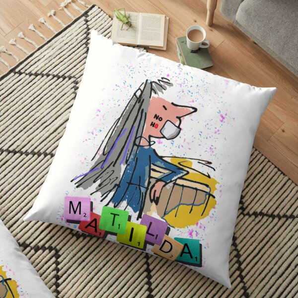 No Hate - Matilda the Musical Floor Pillow