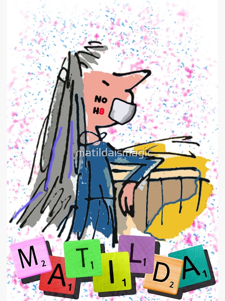 Roald Dahl Miss Honey And Matilda Drawing  Art Print for Sale by  OliviaLprints