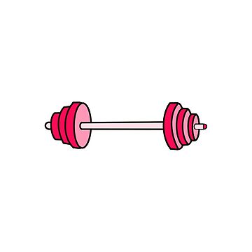Artwork thumbnail, pink barbell by katie norton