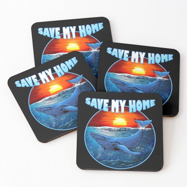 Item preview, Save My Home - Blue Whale - Whale - Sea - Ocean designed and sold by DELMEO.