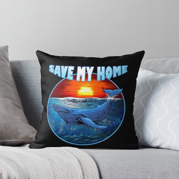 Item preview, Save My Home - Blue Whale - Whale - Sea - Ocean designed and sold by DELMEO.