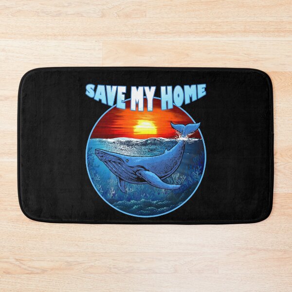 Item preview, Save My Home - Blue Whale - Whale - Sea - Ocean designed and sold by DELMEO.