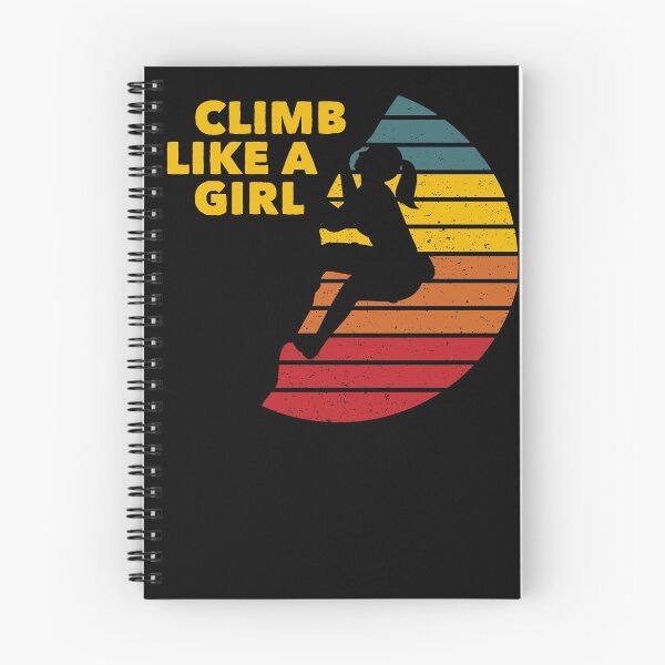 Item preview, Climb Like a Girl Rock Climbing Bouldering Colorful designed and sold by Zeelicious Designs.