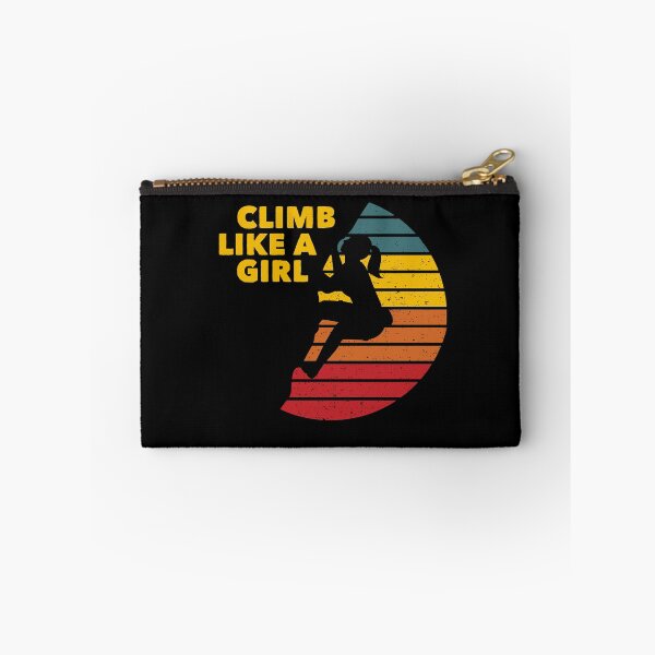 Item preview, Climb Like a Girl Rock Climbing Bouldering Colorful designed and sold by Zeelicious Designs.