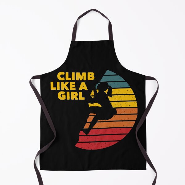 Item preview, Climb Like a Girl Rock Climbing Bouldering Colorful designed and sold by Zeelicious Designs.