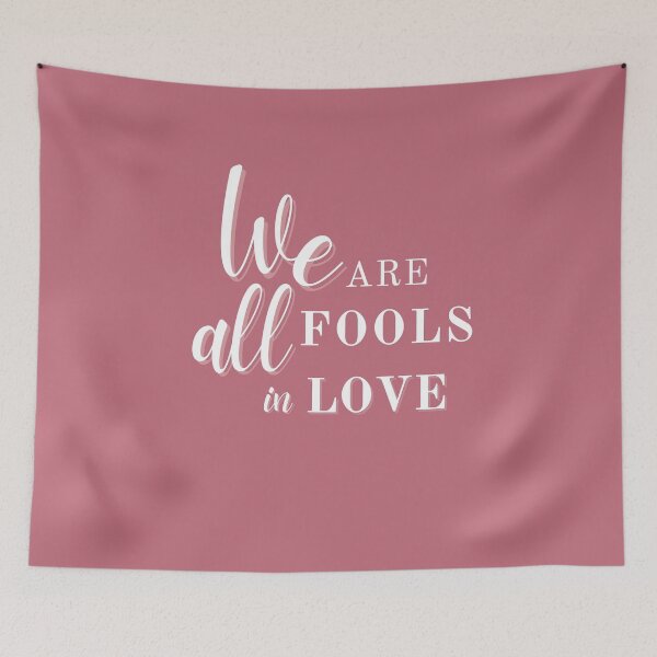 Item preview, We Are All fools in Love, Jane Austen Quote, gift for woman designed and sold by CarpeDiemLife.