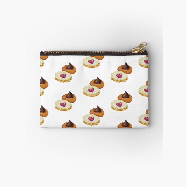 Item preview, Linzer and chocolate kiss cookies watercolour illustration (white background) designed and sold by tifft.