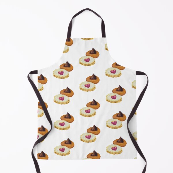Item preview, Linzer and chocolate kiss cookies watercolour illustration (white background) designed and sold by tifft.