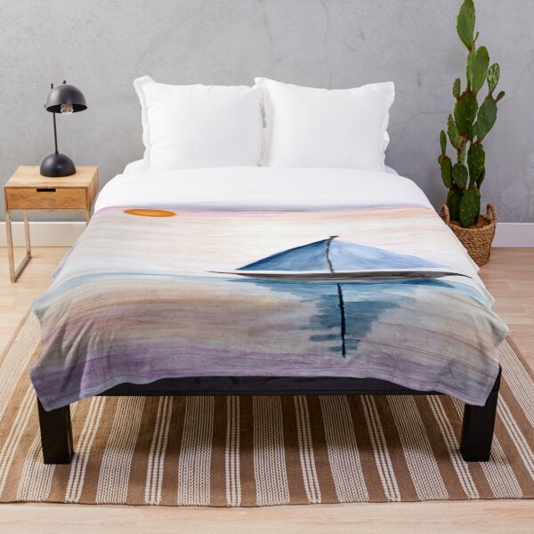Item preview, Watercolor Sailboat Sunrise designed and sold by BissyCollective.