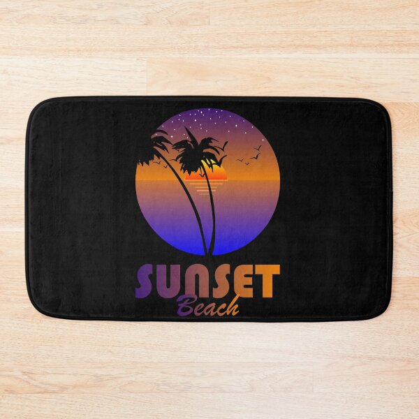 Item preview, SUNSET beach, LANDSCAPE WITH PALM TREES AND BIRDS designed and sold by NNAANN.
