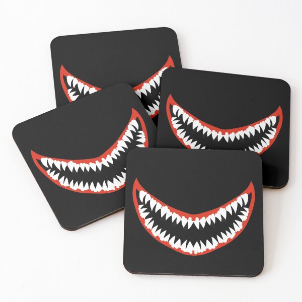 Item preview, Cheshire Cat Shark Jaw Wolf Textile Pattern designed and sold by SeaNympth.