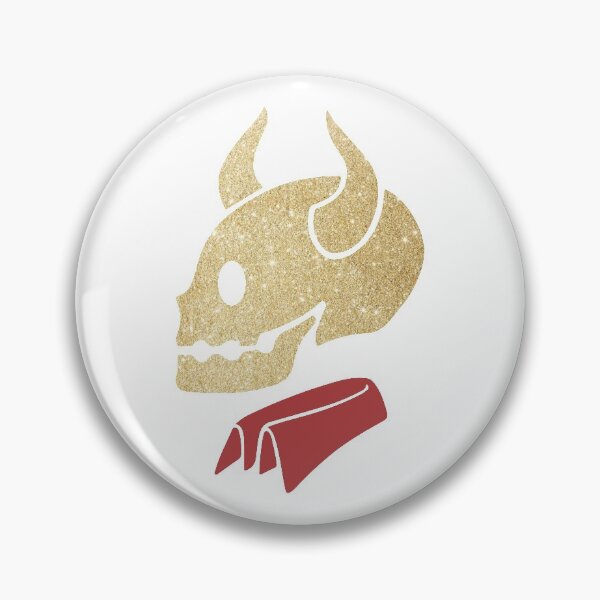 Item preview, Buffy golden demon skull glitter effect designed and sold by urantiana.