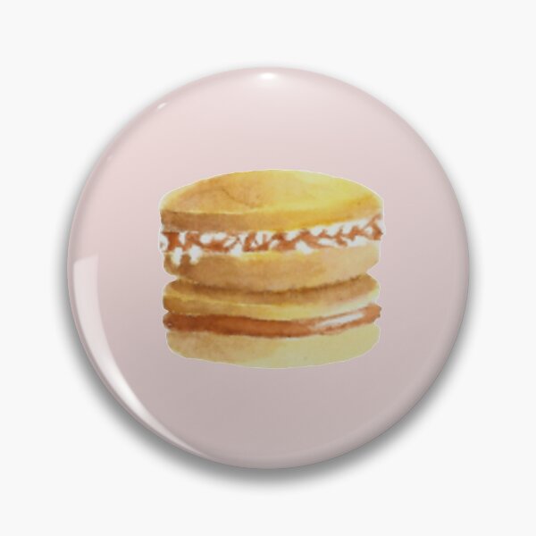 Artikelvorschau, Alfajores (Dulce de Leche) Kekse Aquarellillustration (rosa Hintergrund) entworfen und verkauft von tifft.