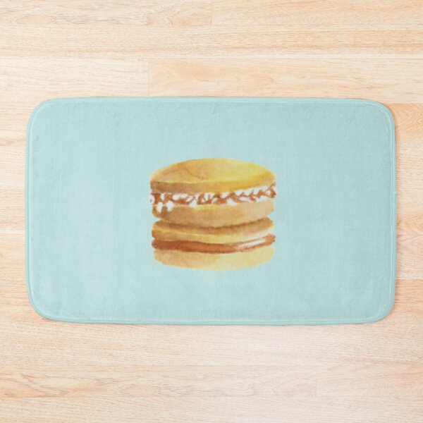 Item preview, Alfajores (Dulce de leche) cookies watercolour illustration (Blue background) designed and sold by tifft.