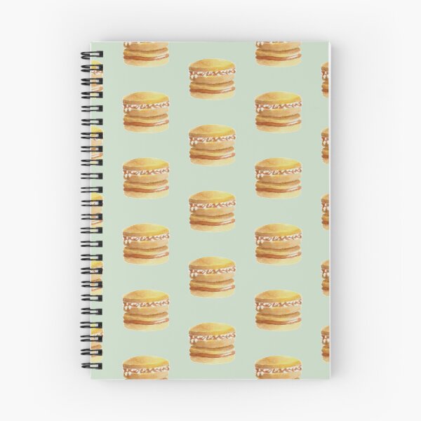 Item preview, Alfajores (Dulce de leche) cookies watercolour illustration (Green background) designed and sold by tifft.