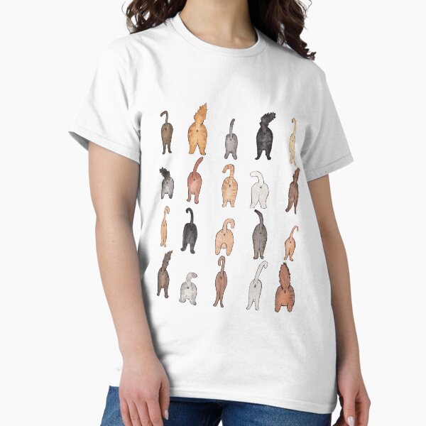 Vista previa del artículo con la obra «Traseros de gato», diseñado y vendido por barbarashain.
