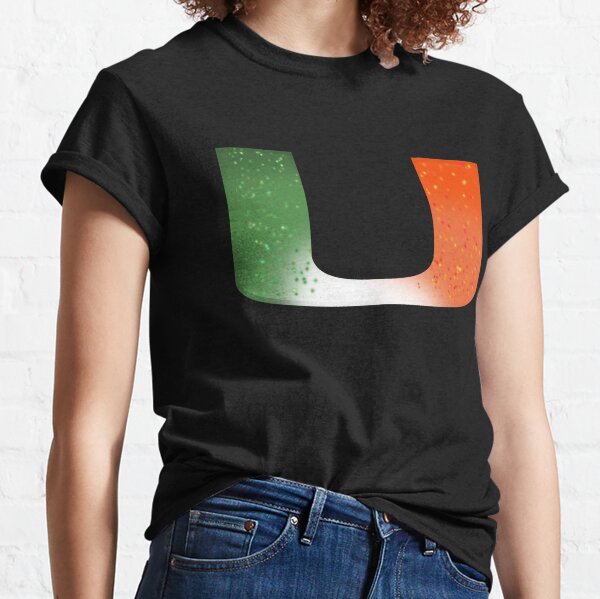Fanatics Branded NCAA Men's Miami Hurricanes Green Old School Football Tri-Blend T-Shirt, Small