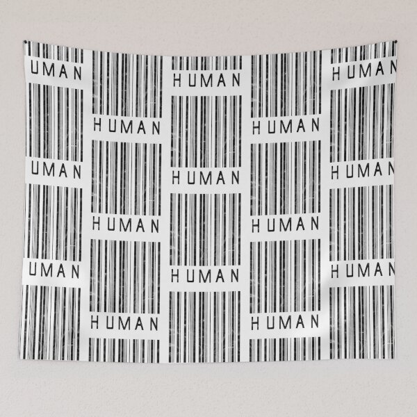 Item preview, Human Barcode (black distressed look) designed and sold by siggyspatsky.