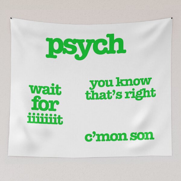 Item preview, psych sayings sticker pack designed and sold by neha-s.