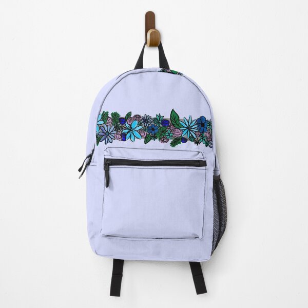 Item preview, Flowers in a row - Blue designed and sold by BearQuack.