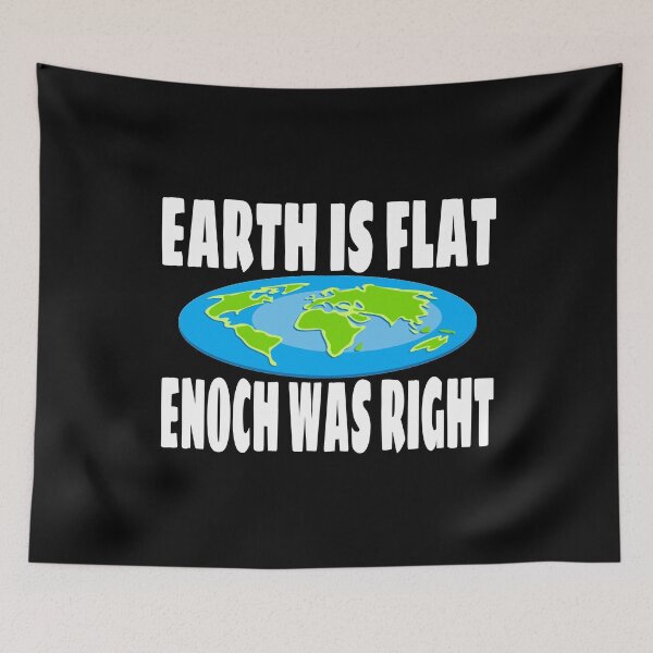 Item preview, Earth Is Flat Enoch Was Right Biblical Flat Earth T Shirt Merch designed and sold by PRINTS2HOT.
