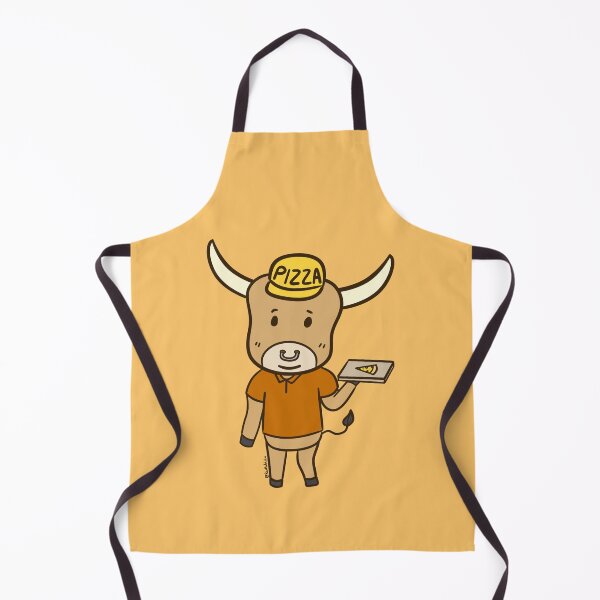 Item preview, Cute Roxie the Ox Hardworking Pizza designed and sold by redwolflin.