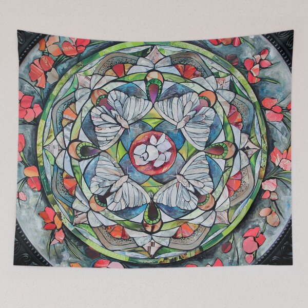 Item preview, Sweetpea and White Moth Mandala designed and sold by Heather  Shore.