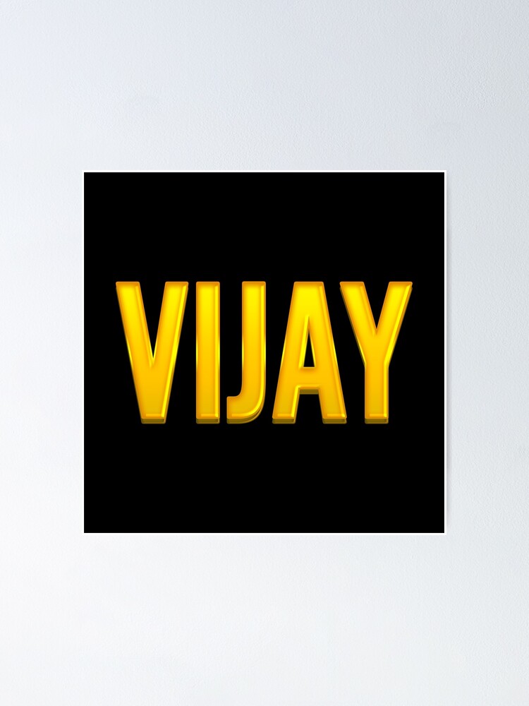 Vijay Name different logo - YouTube