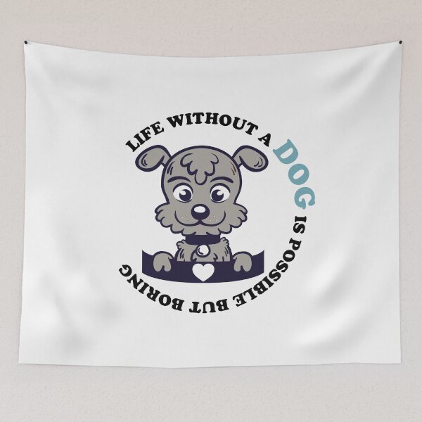 Item preview, Life without a dog is possible but boring,life without a dog is boring designed and sold by Rima-Store-19.
