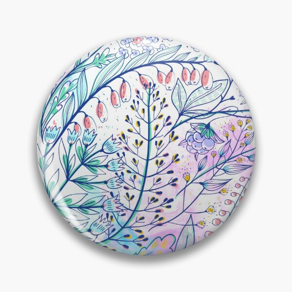 Item preview, Colorful Pastel Floral Pattern designed and sold by Nishtah LilerArt.