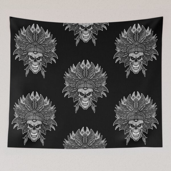 Item preview, TWIGS THE INDIAN WAR CHIEF (APACHE SKULL) designed and sold by HeadHeavyDesign.