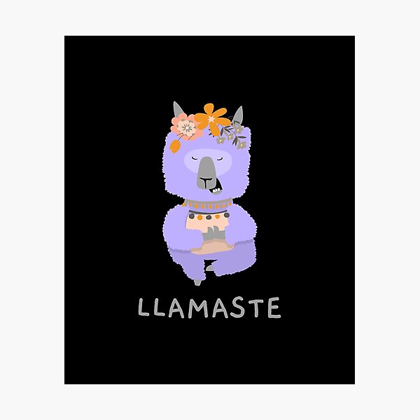 Item preview, Llama, Llamaste ! I Love Yoga, namaste! designed and sold by Mya4You.