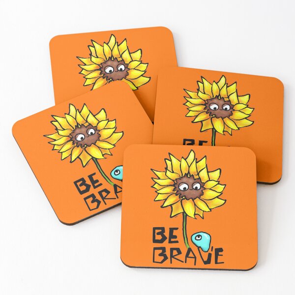 Item preview, Be brave says the sunflower designed and sold by AnyssNara.