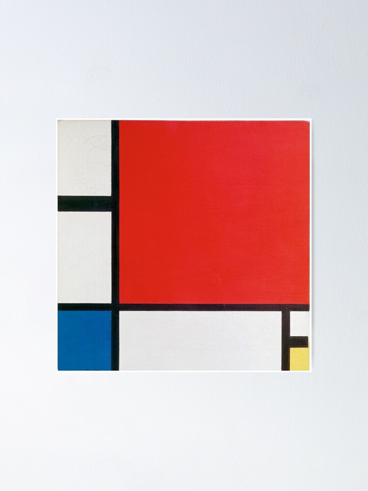 "Composition with Red Blue and Yellow - Piet Mondrian" Poster for Sale ...