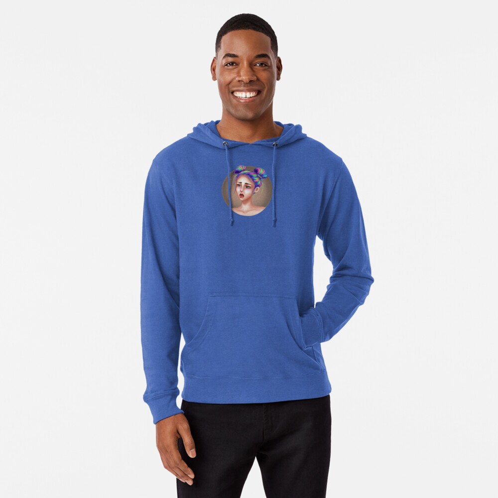 anime girl face hoodie