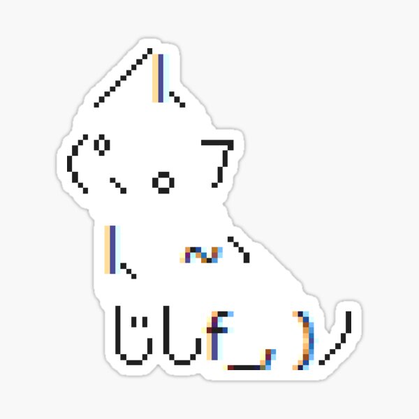 pixel kitteh  Sticker