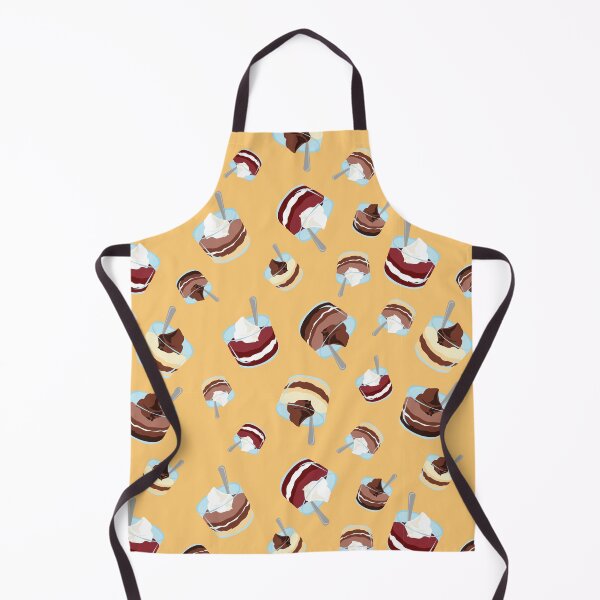Item preview, Cake, chocolate, & cream-yellow pattern designed and sold by --SorahMalka--.