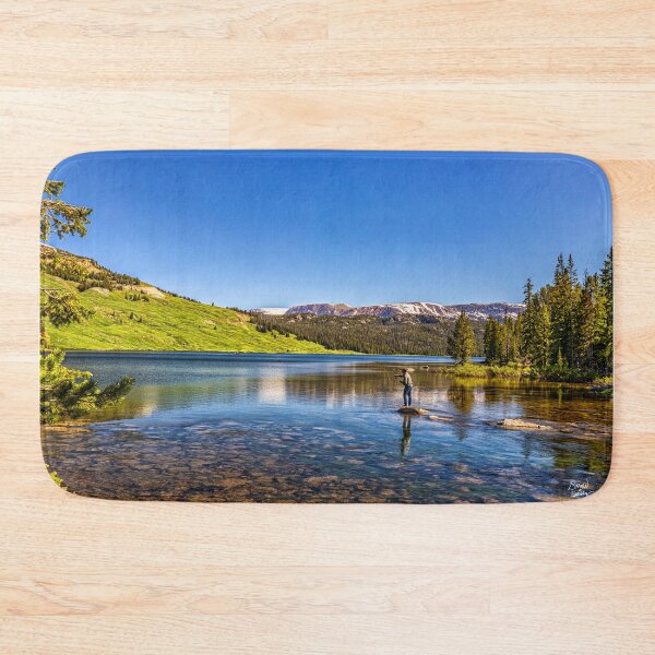 Item preview, Fly fishing on Beartooth Lake designed and sold by GestaltImagery.