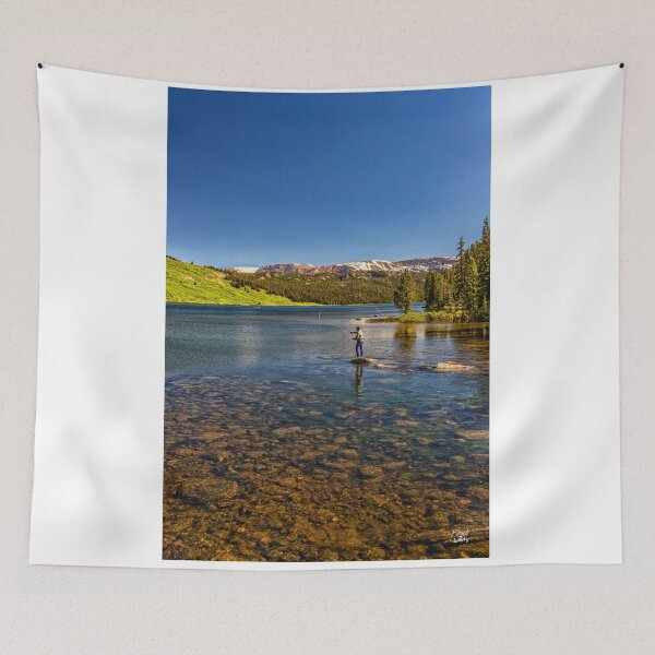 Item preview, Fly fishing on Beartooth Lake designed and sold by GestaltImagery.