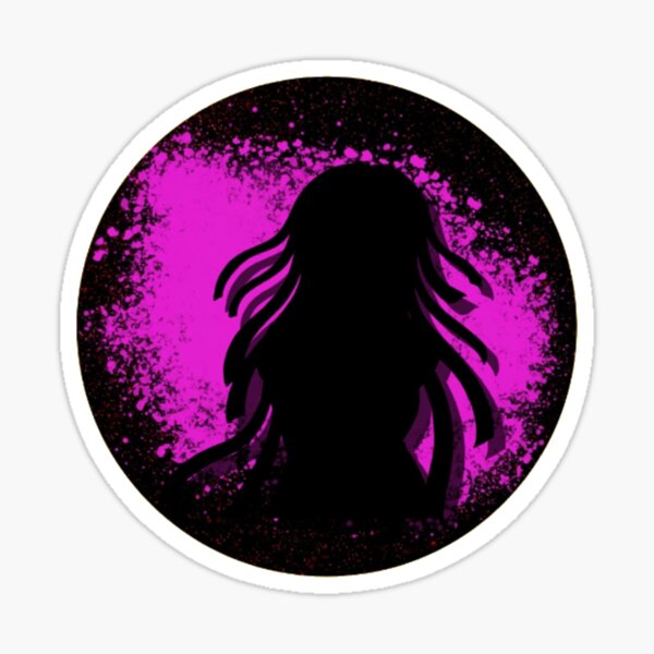 Danganronpa Mikan Tsumiki Silhouette Sticker By Cyberspirit Redbubble