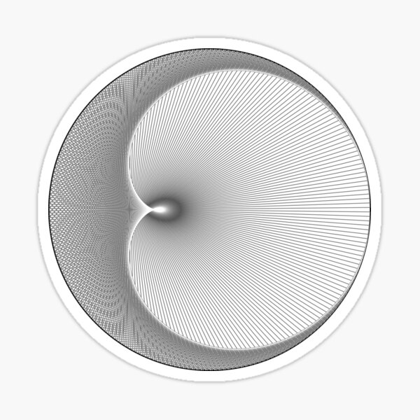 Cardiod Modulo n=225 m=449 Sticker