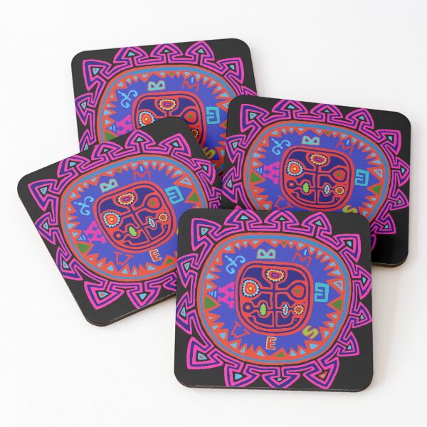 Item preview, Kuna Indian Mola Compass designed and sold by Esprit-Mystique.