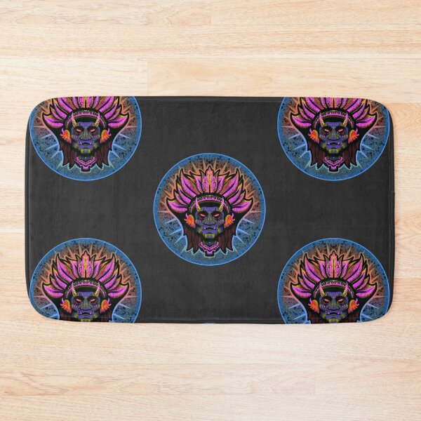 Item preview, AZTEC VISIONS SPIRITUAL TRIBAL ( NATIVE AMERICAN) ANCIENT Blue/Pink designed and sold by HeadHeavyDesign.