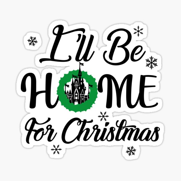 i-ll-be-home-for-christmas-sticker-by-bigdaypascal-redbubble