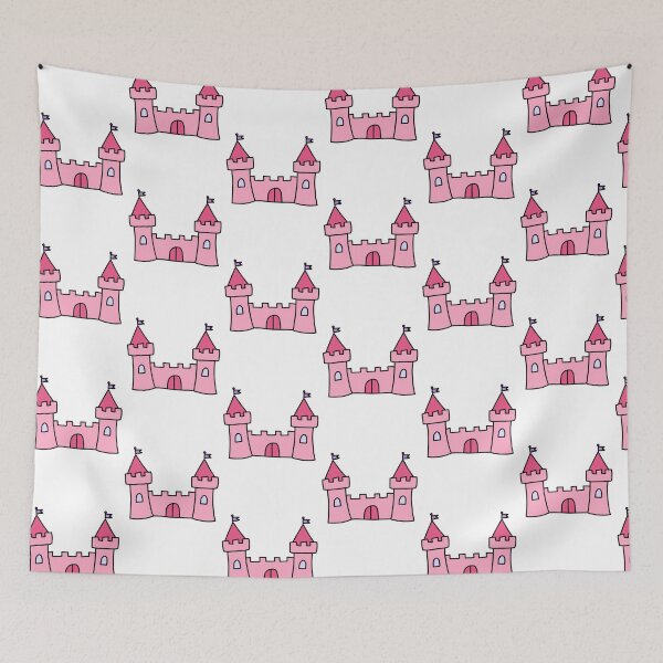 Item preview, pink castle designed and sold by swagnstickers.