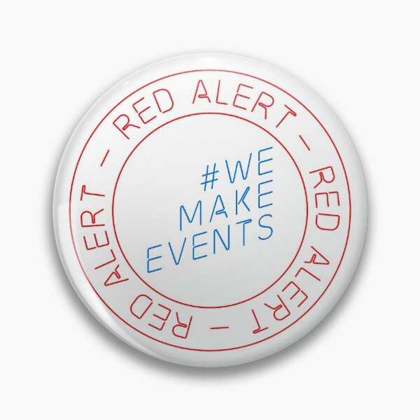 Item preview, Red Alert - We Make Events - #WeMakeEvents designed and sold by XanderArt.