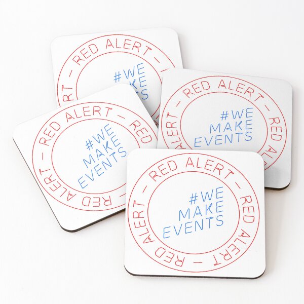 Item preview, Red Alert - We Make Events - #WeMakeEvents designed and sold by XanderArt.