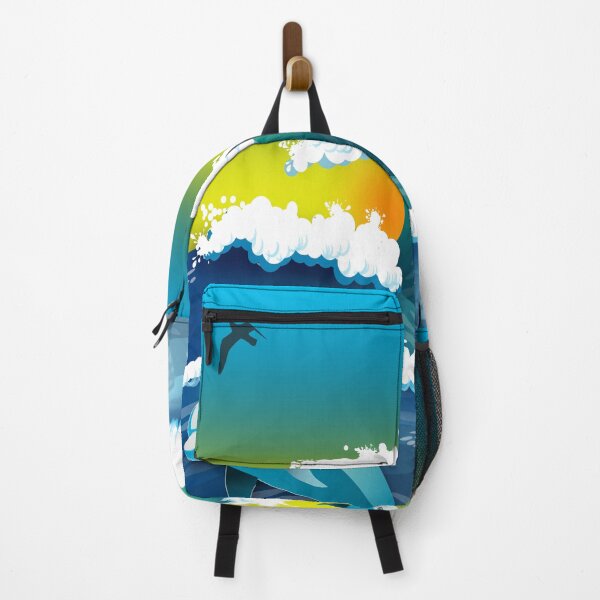 Item preview, Dolphins over the Japanese wave designed and sold by shirtmate.