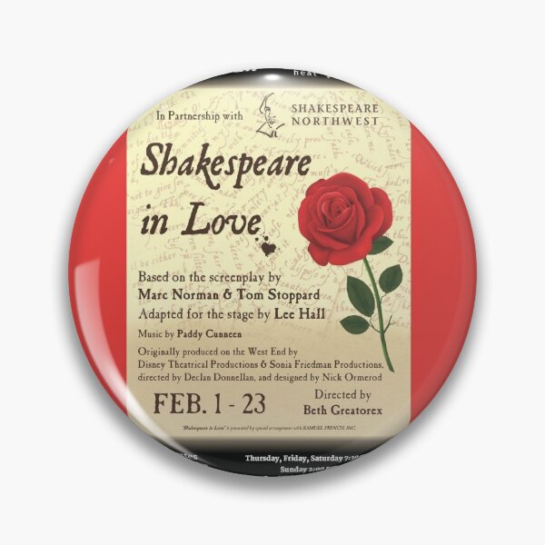 Item preview, Shakespeare In Love Original Poster designed and sold by Shakespeare Northwest.