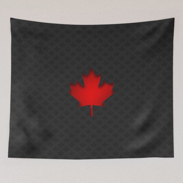 Item preview, Red and Grey Canada Flag Maple Leaves designed and sold by Livity.